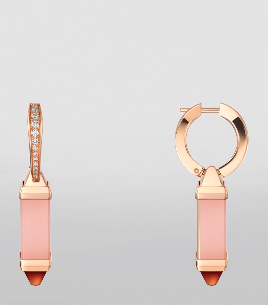Rose Gold, Diamond and Gemstone Les Berlingots de Cartier Earrings ROSE GOLD Image 3