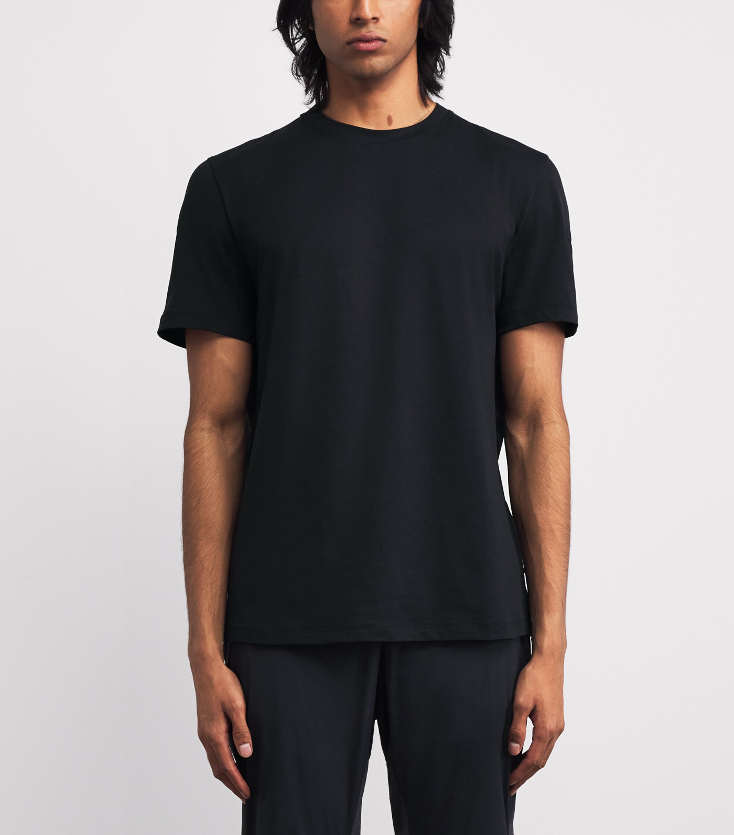 On Mens Cotton-Blend Focus T-Shirt Black Image 3