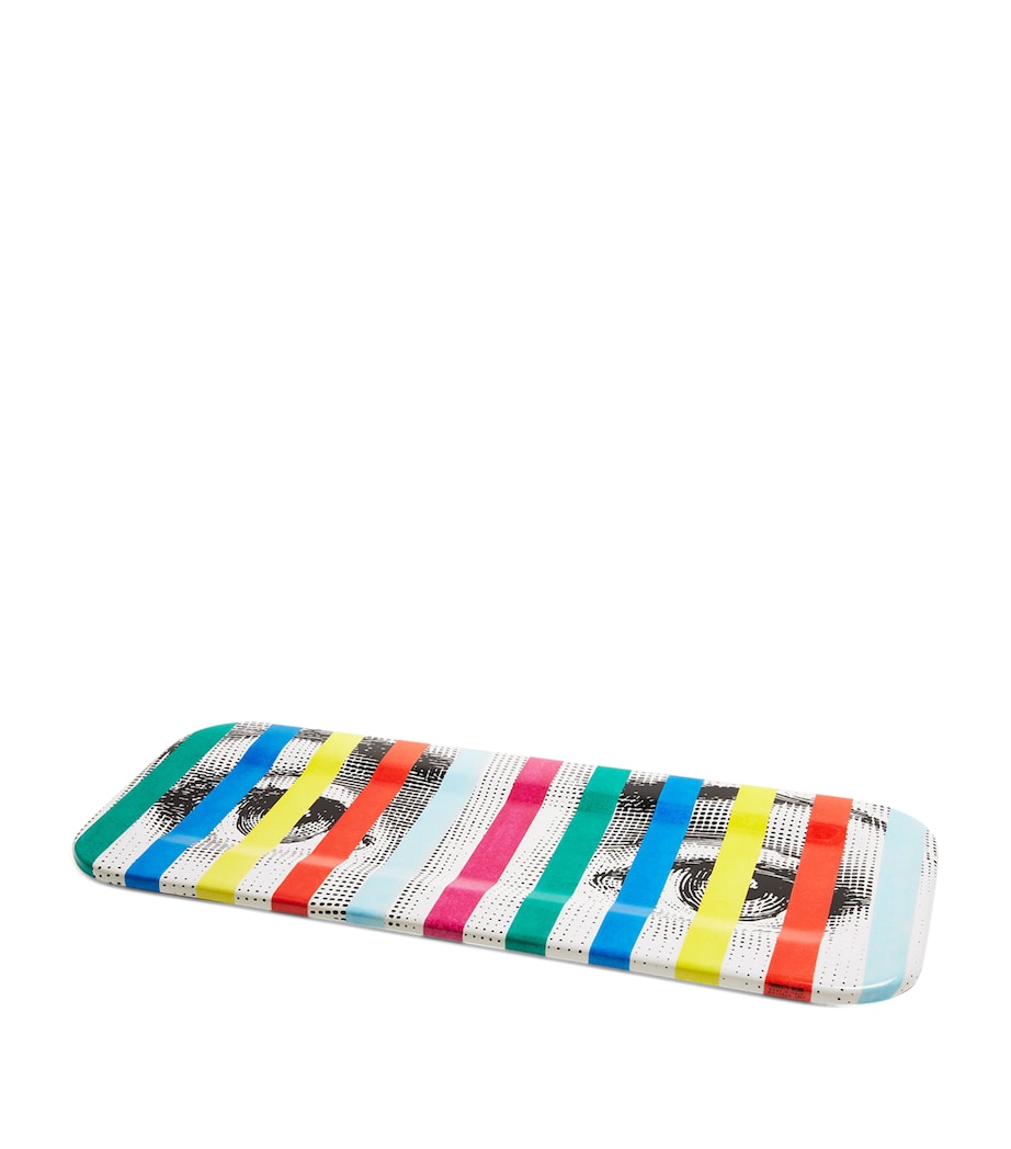 Striped Face Rectangular Tray (25cm x 60cm) MULTI Image 2