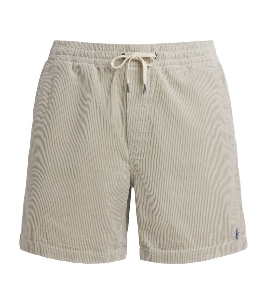 Polo Ralph Lauren Mens Cotton Corduroy Prepster Shorts Khaki Stone Image 1