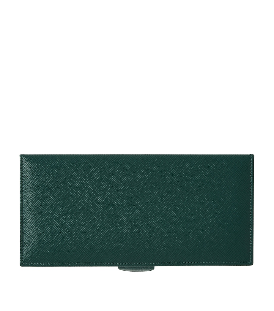 Smythson Leather Panama Cufflink Box Forest Green Image 2