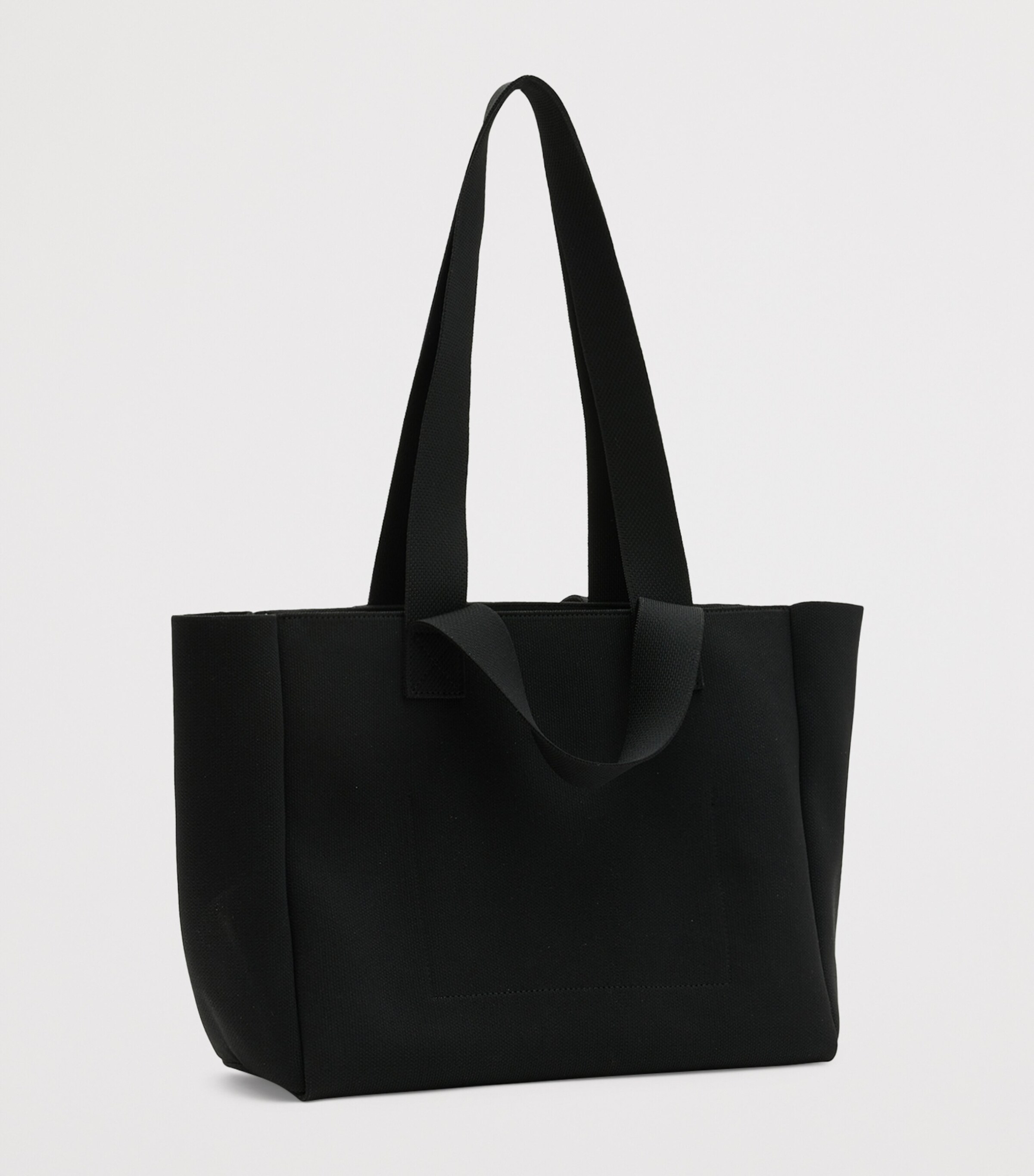 AllSaints Medium Izzy Logo Tote Bag Black Image 7