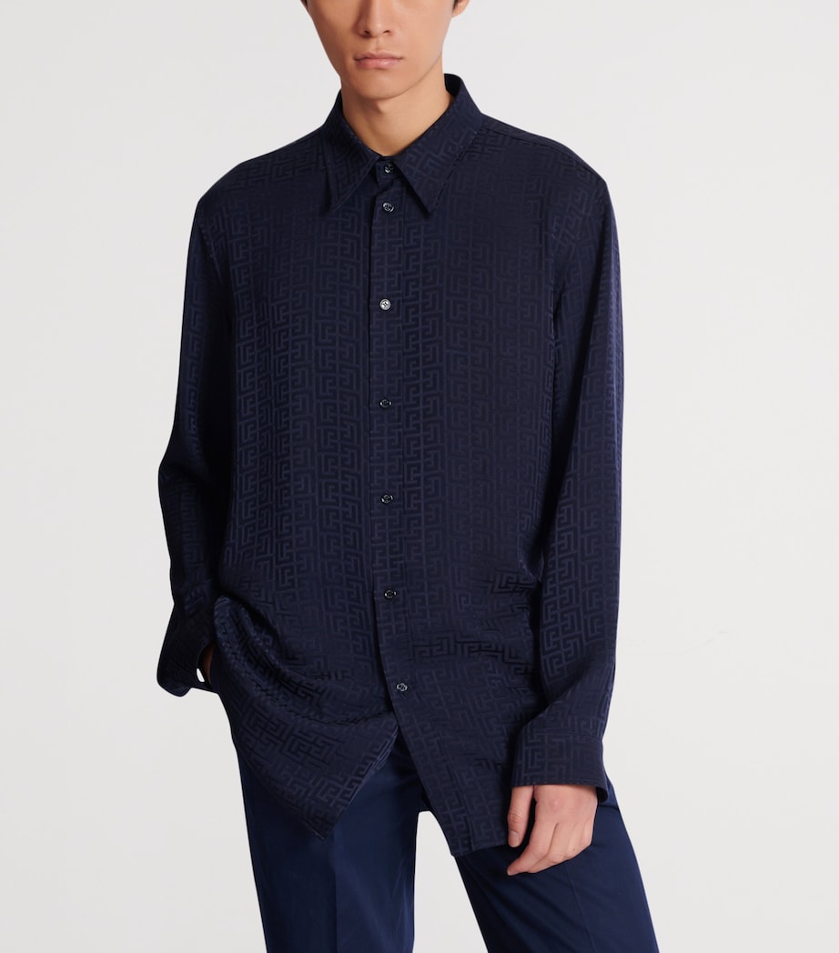 Monogram Jacquard Shirt 6UB MARINE Image 5