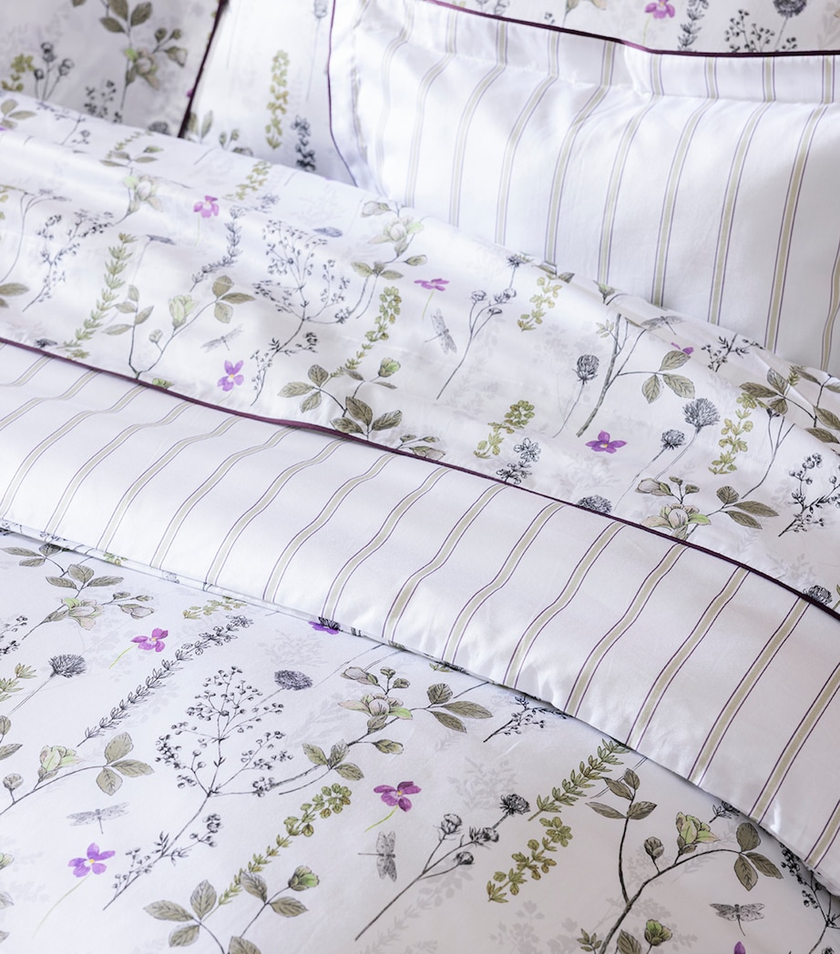 Alexandre Turpault Organic Cotton Bucolique Super King Duvet Cover (260cm x 220cm) White Image 2