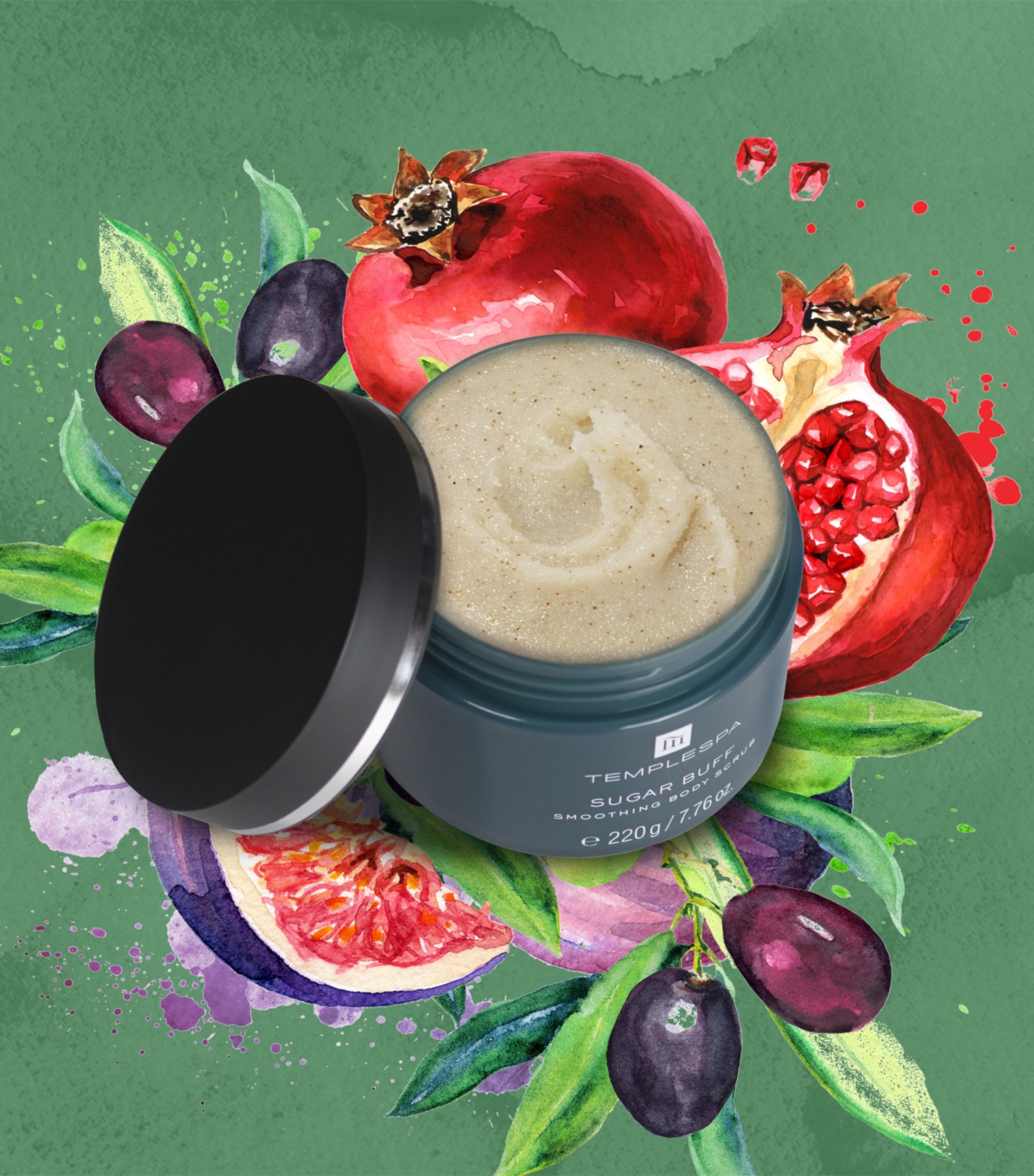 TEMPLESPA Sugar Buff Smoothing Body Scrub (220g) Image 2