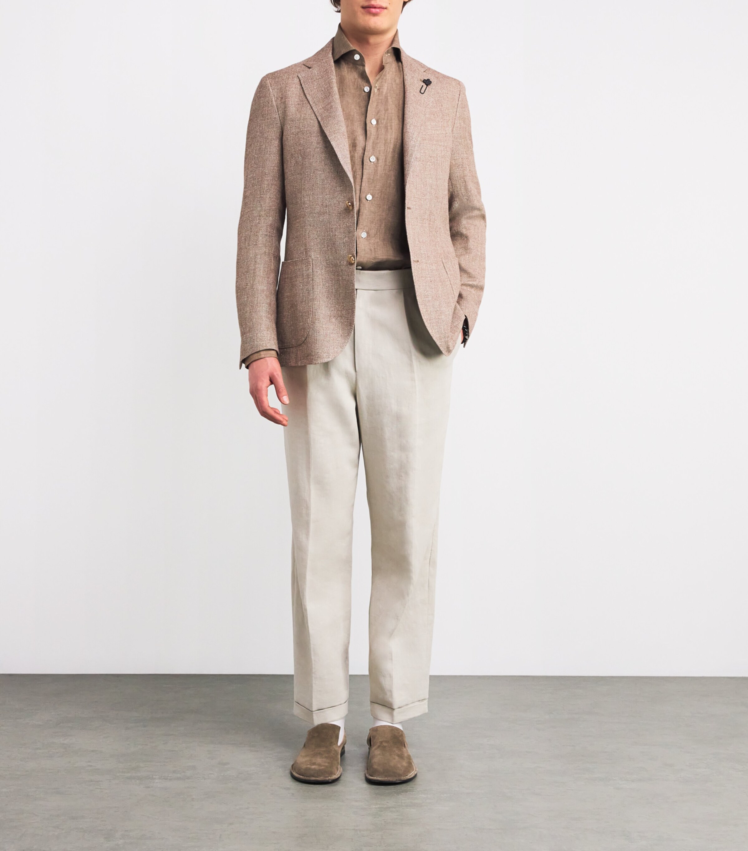 Linen Shirt BROWN Image 2