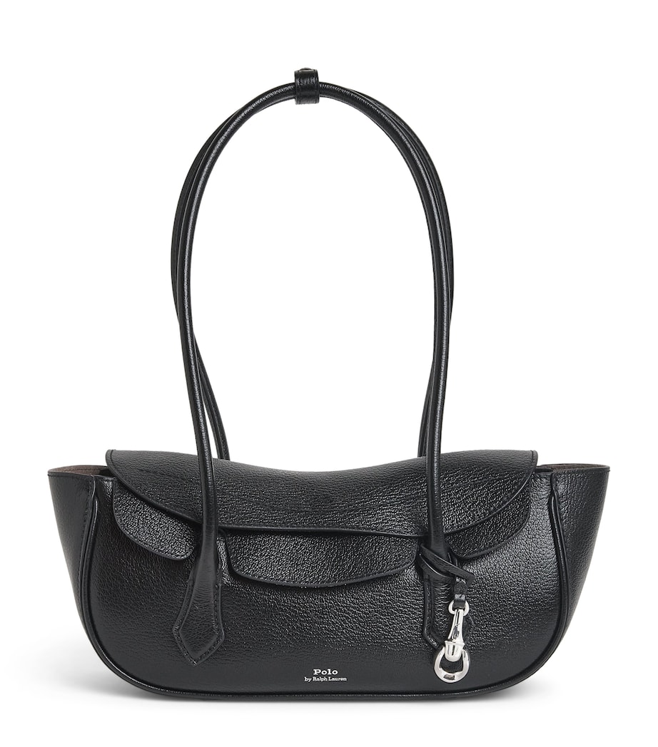 Polo Ralph Lauren Small Leather Polo Blaze Shoulder Bag Black Image 1