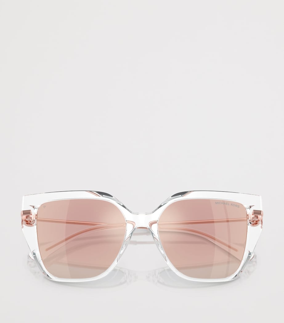 Michael Kors St. Barths Square Sunglasses Clear Image 5