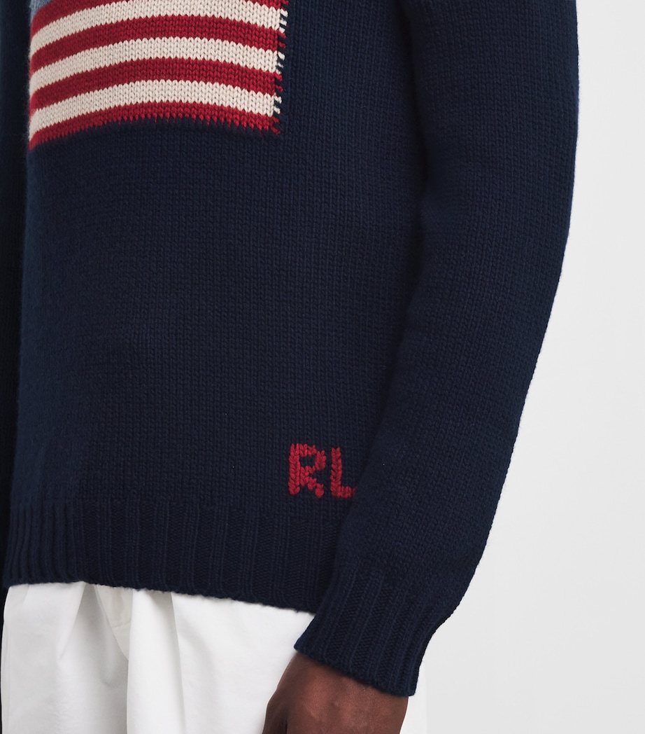 Cashmere Flag Sweater CLSCS CHAIRMAN NAVY Image 6
