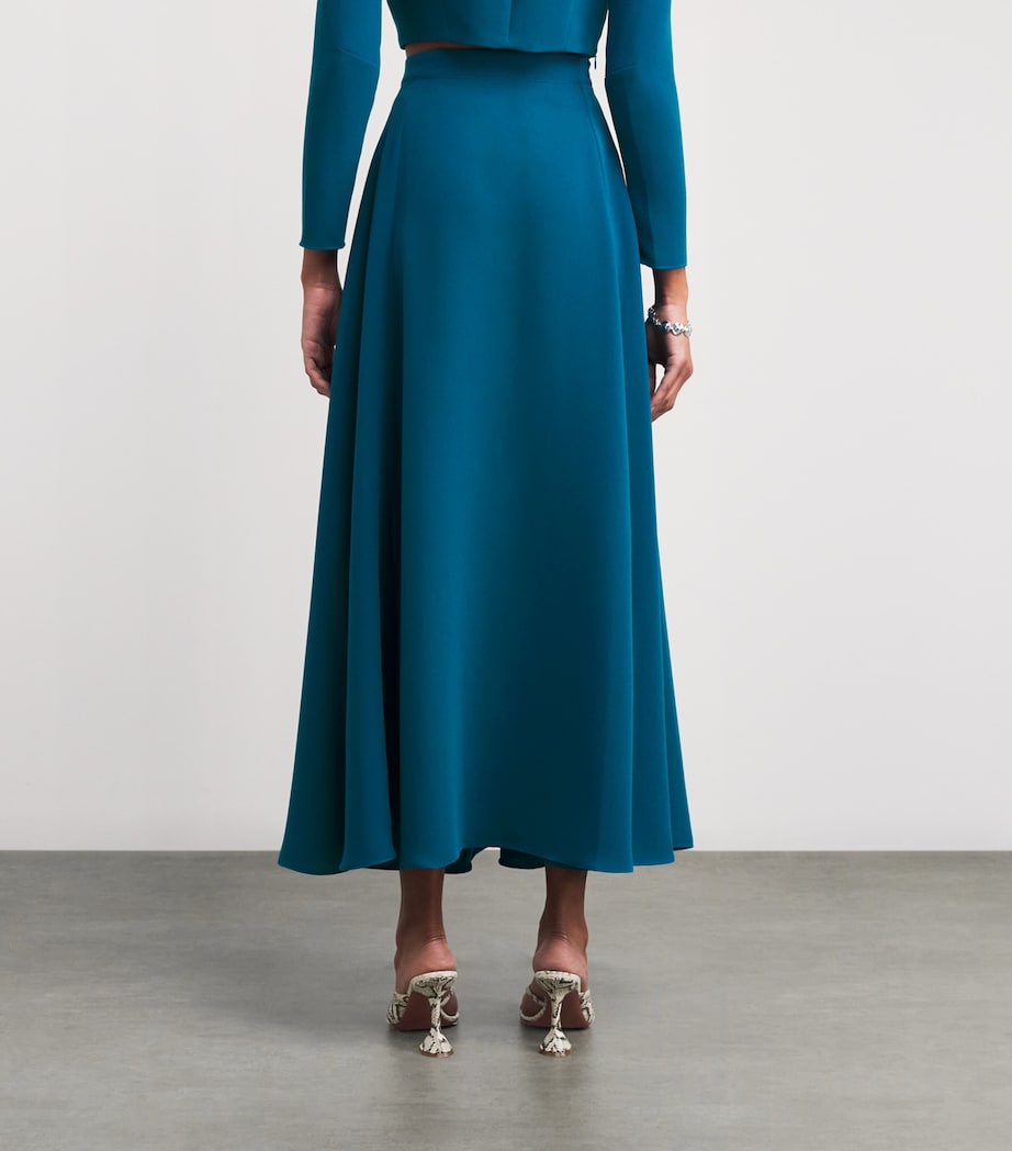 Georgette Jab Midi Skirt LAGUNA BLUE Image 4
