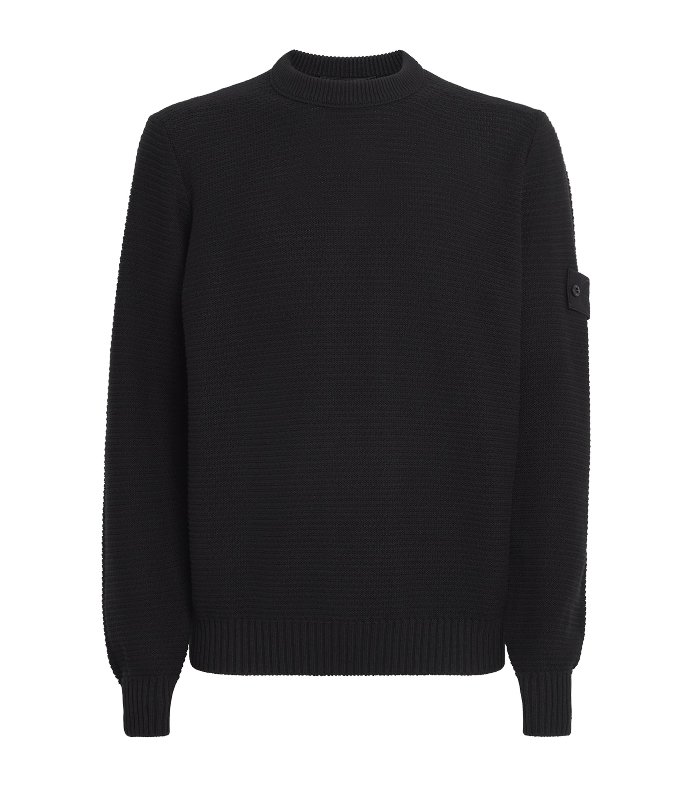 Stone Island Mens Cotton-Cashmere Ghost Sweater Image 1