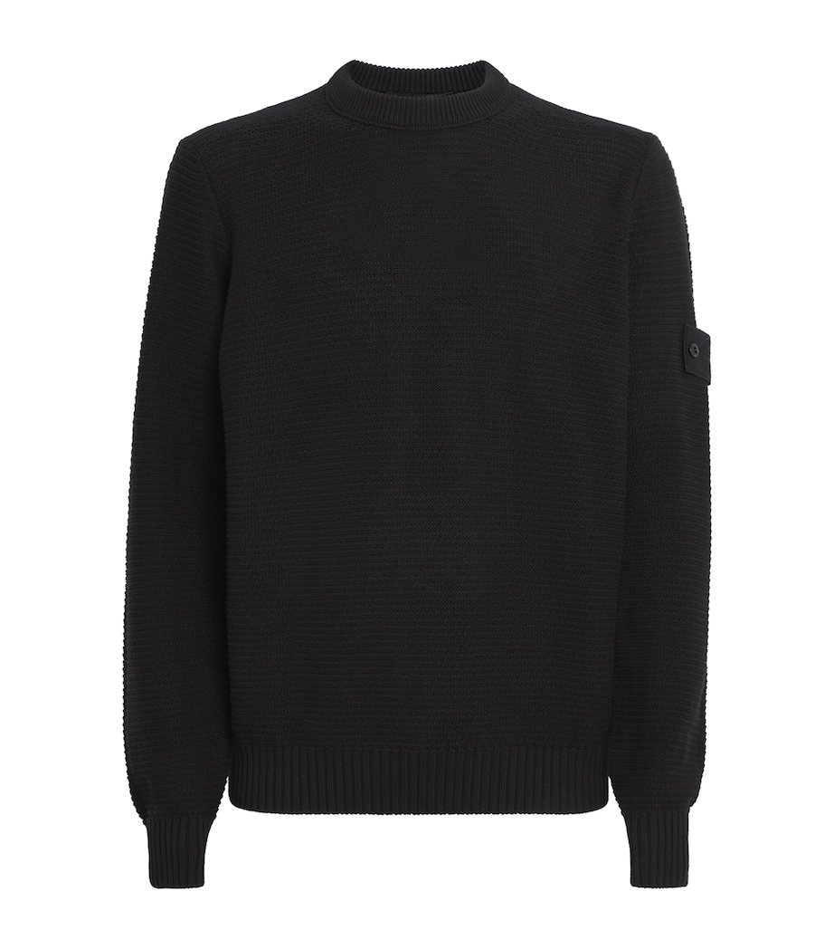Stone Island Mens Cotton-Cashmere Ghost Sweater Image 1