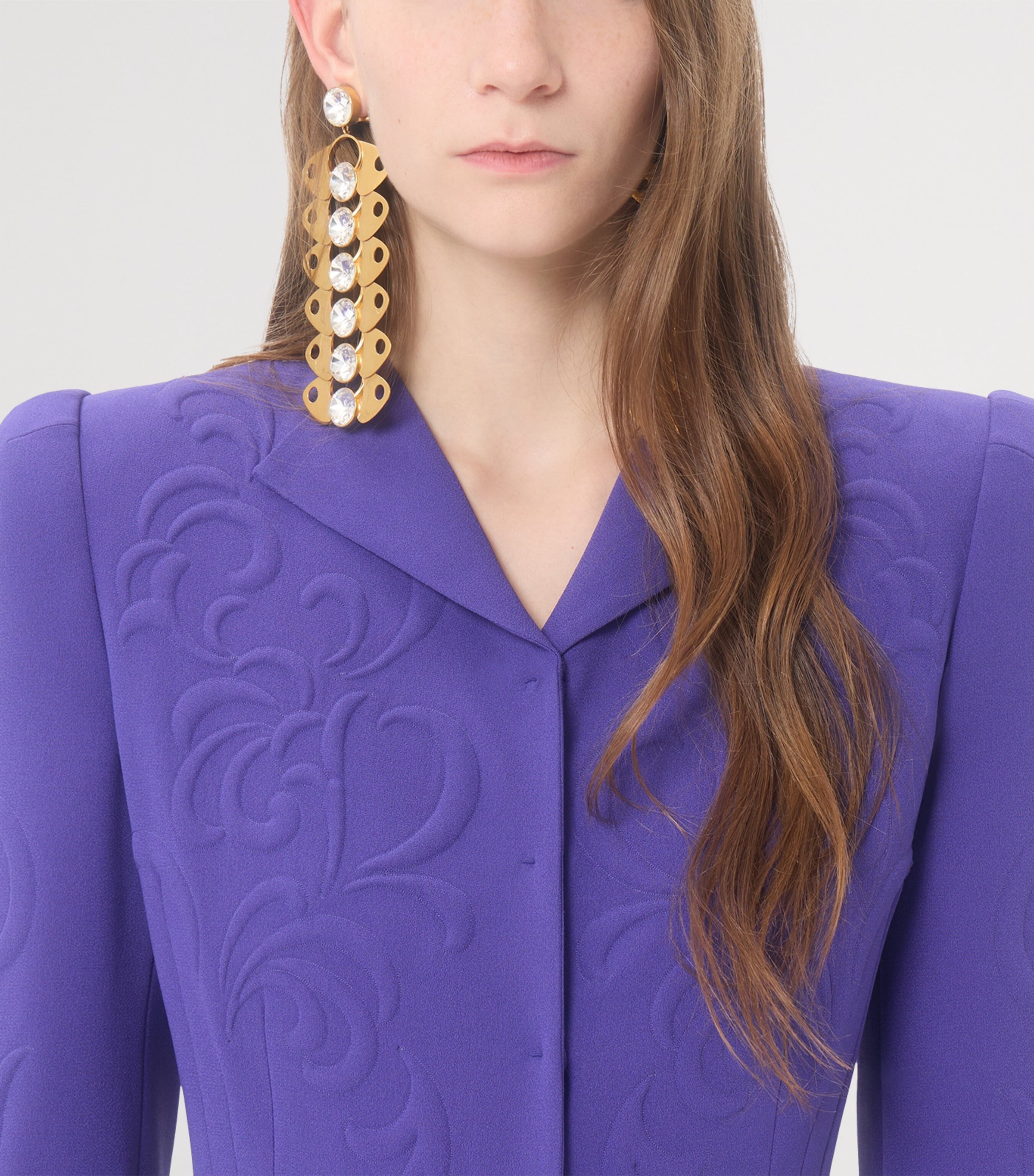 Valentino Womens Floral-Embroidered Coat Image 6