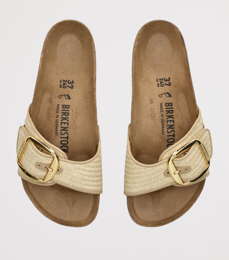 Raffia Madrid Big Buckle Sandals CREAM Image 4