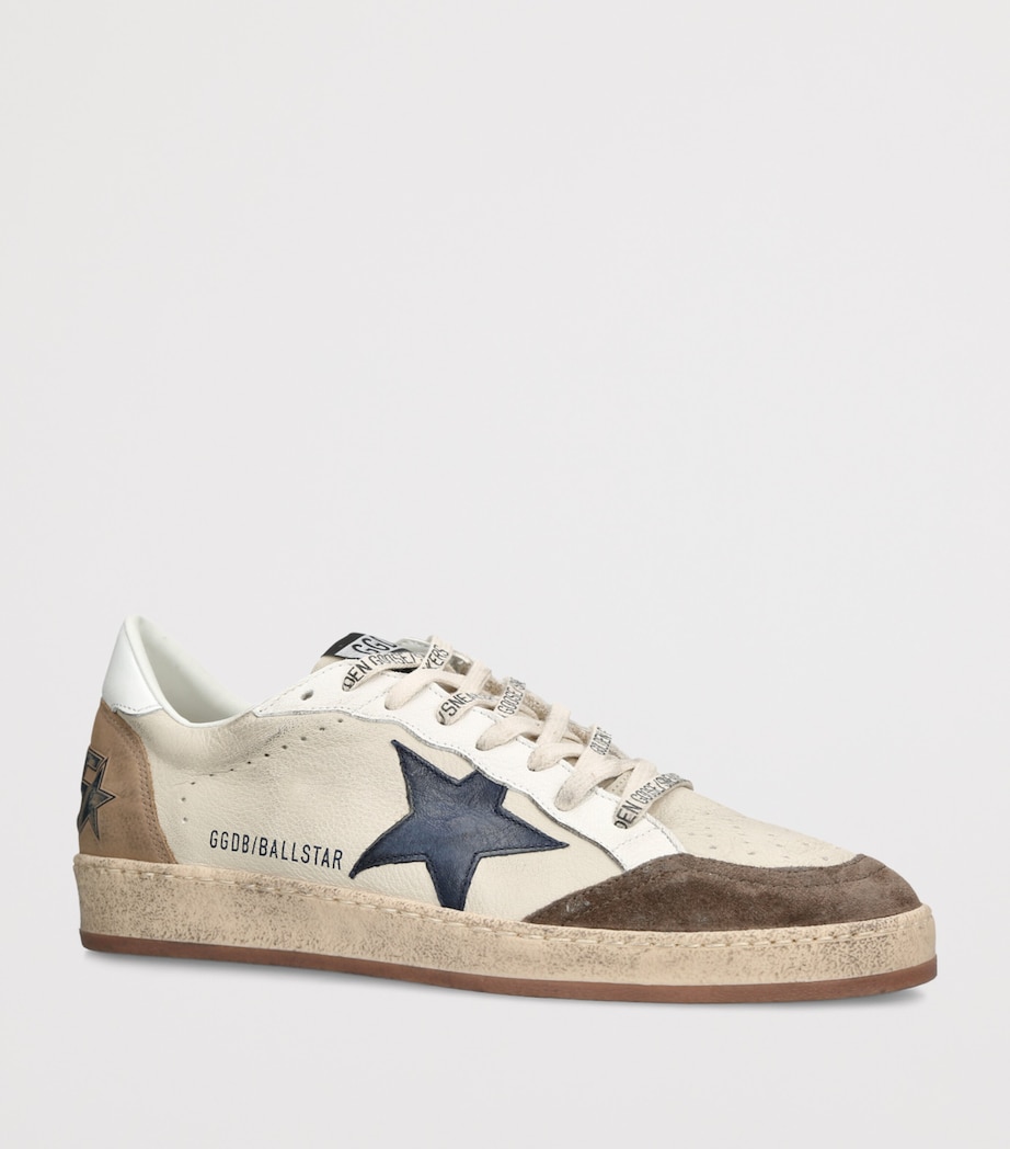 Golden Goose Leather Ballstar Sneakers White/navy Image 3