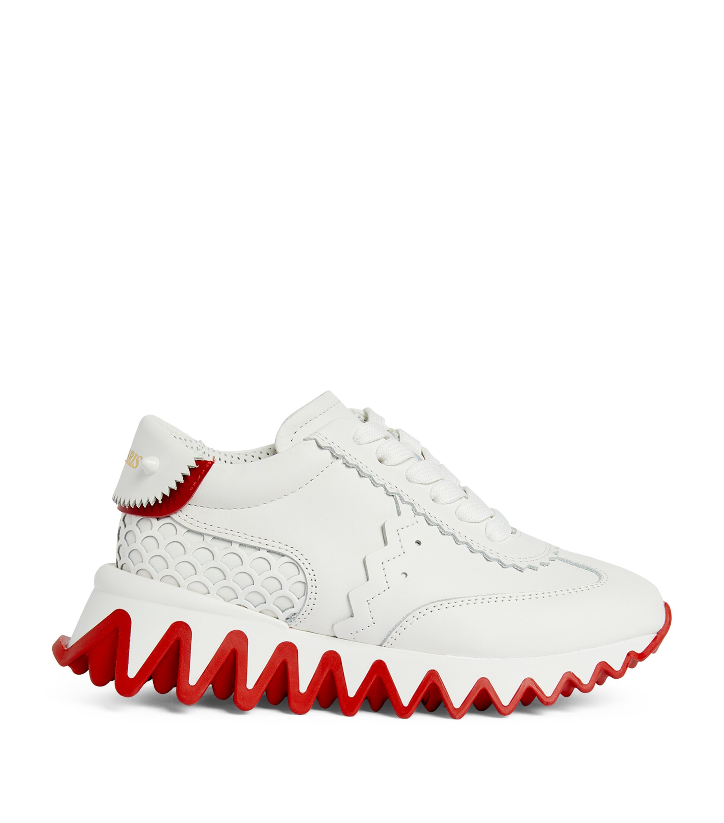 CHRISTIAN LOUBOUTIN MINI LOUBISHARK LEATHER SNEAKERS