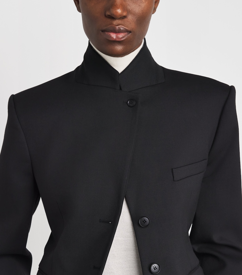 Almada Label Womens Cillian Tailored Blazer Black Image 3