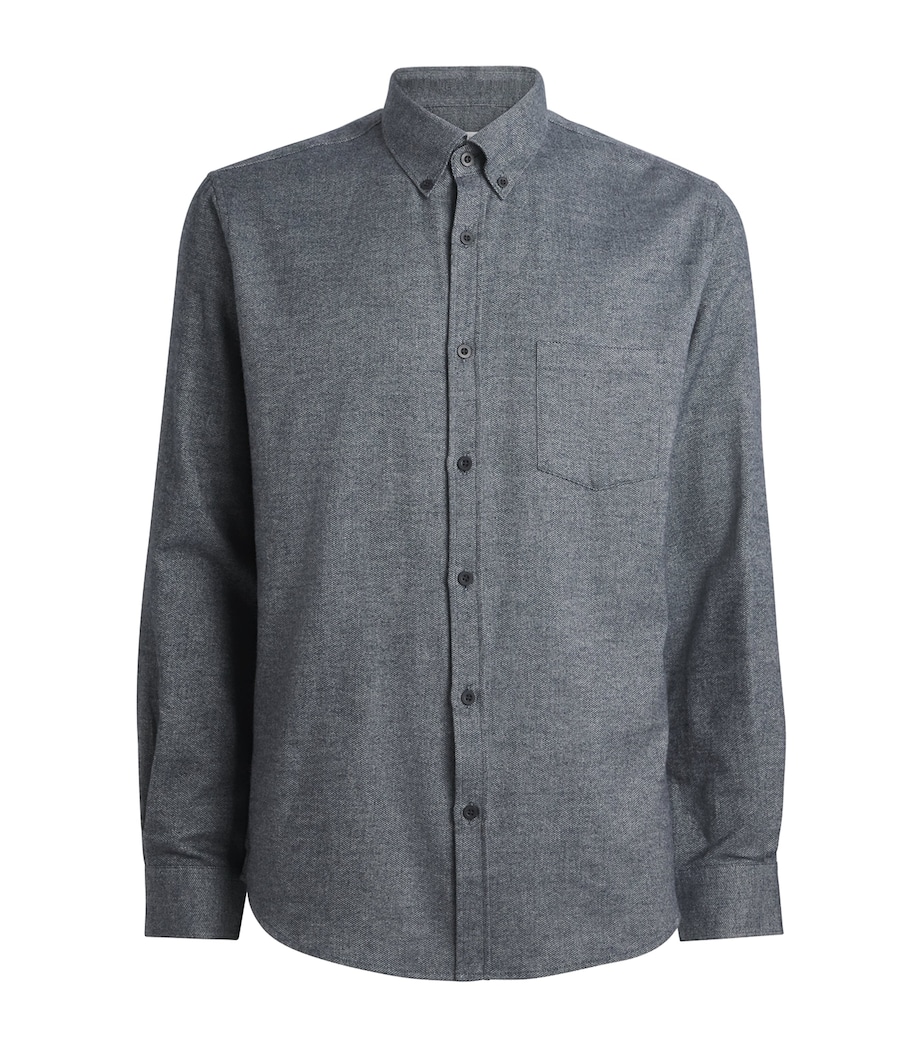 Brushed Cotton Shirt CHARCOAL MELANGE Image 1