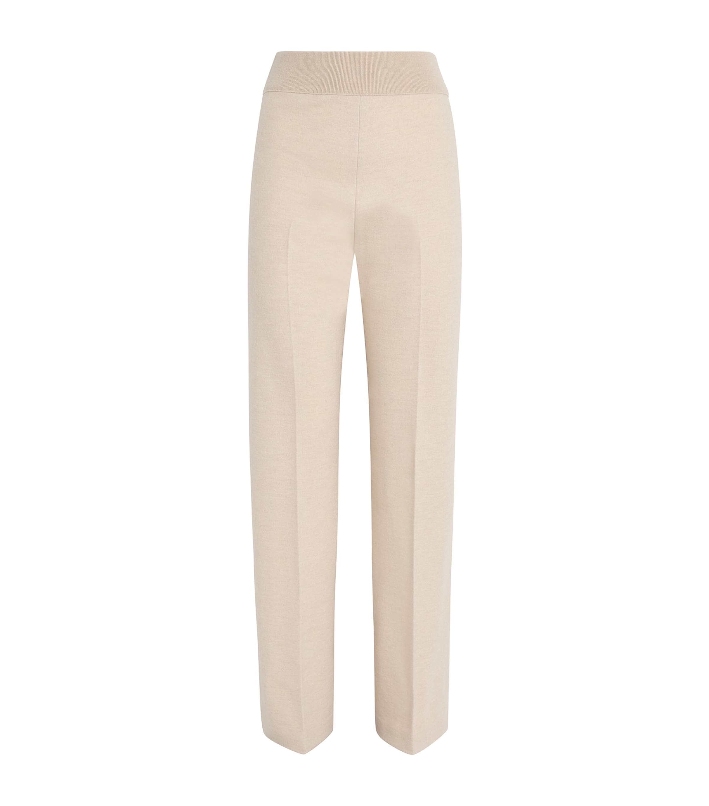 Agnona Cashmere-wool Tessa Trousers In Neutral