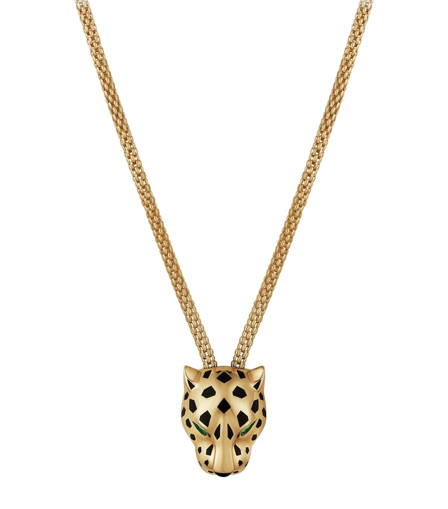 Cartier Yellow Gold, Diamond, Tsavorite and Onyx Panthère de Cartier Necklace Yellow Gold Image 2