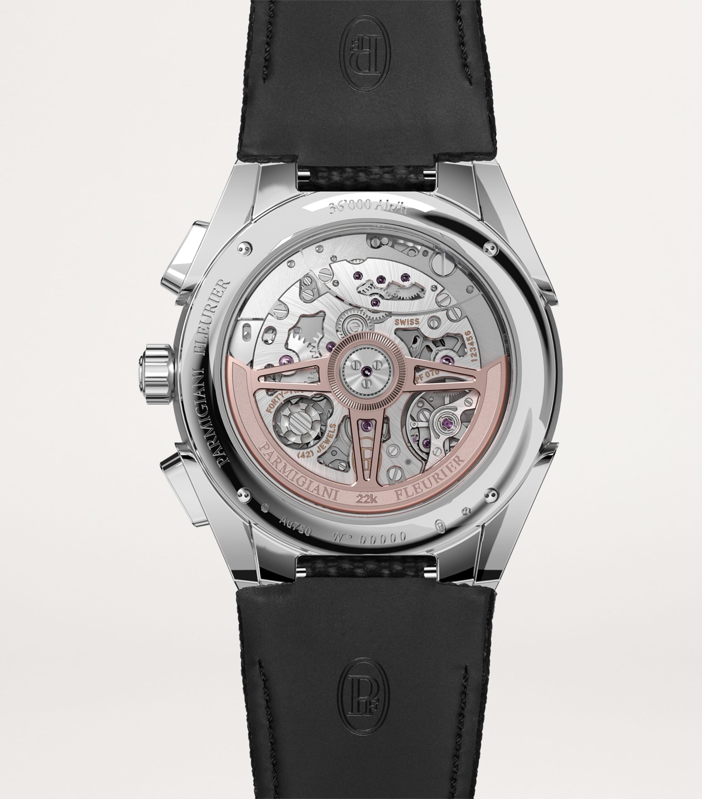 Stainless Steel Tonda Sport Chronograph Watch 42mm SILVER Image 4