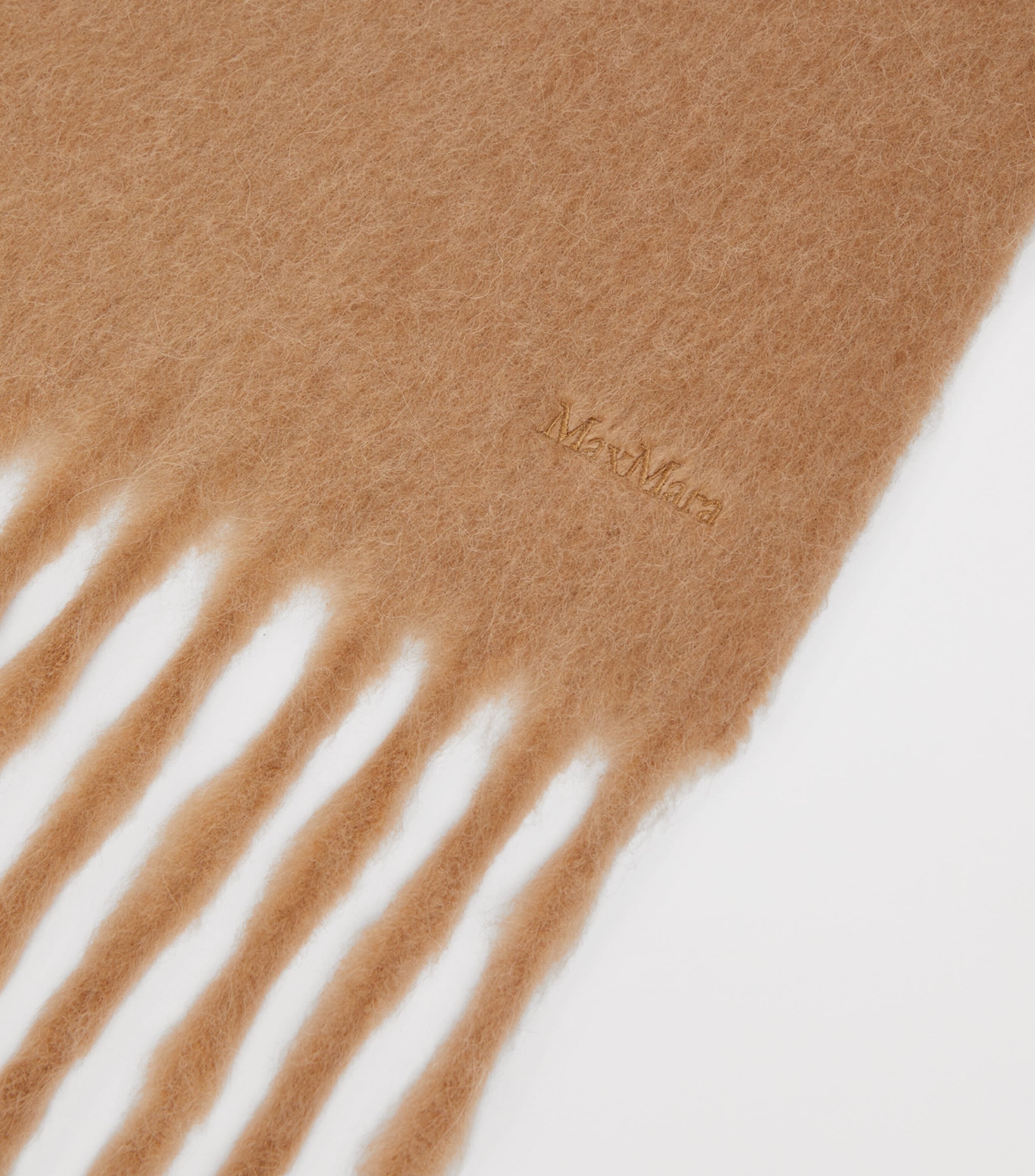 Alpaca-Blend Stole Scarf CAMEL Image 4