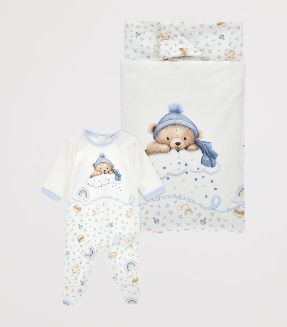 Teddy Bear All-In-One and Sleeping Bag Set (1-9 Months) PANNA+NUVOLA Image 2