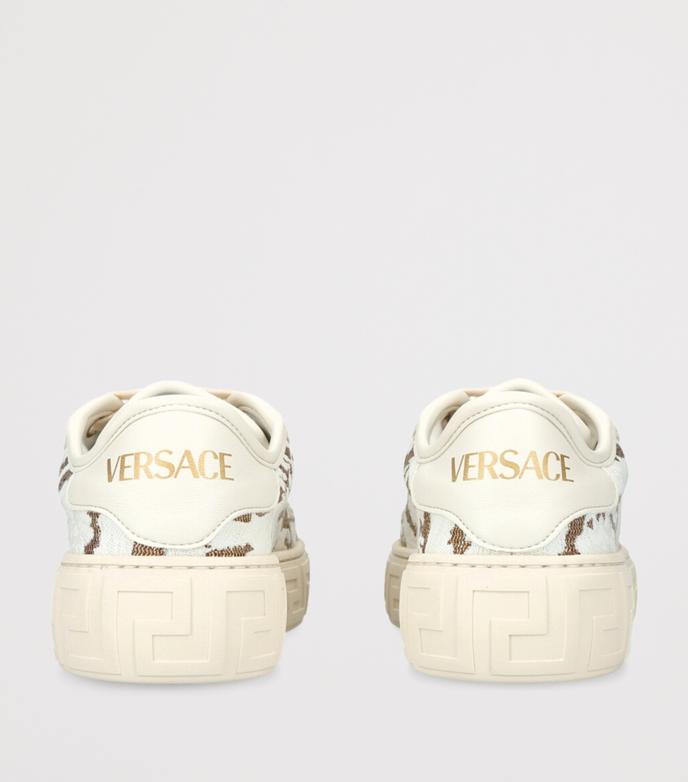 Versace Kids Jacquard Barocco Sneakers White/comb Image 2