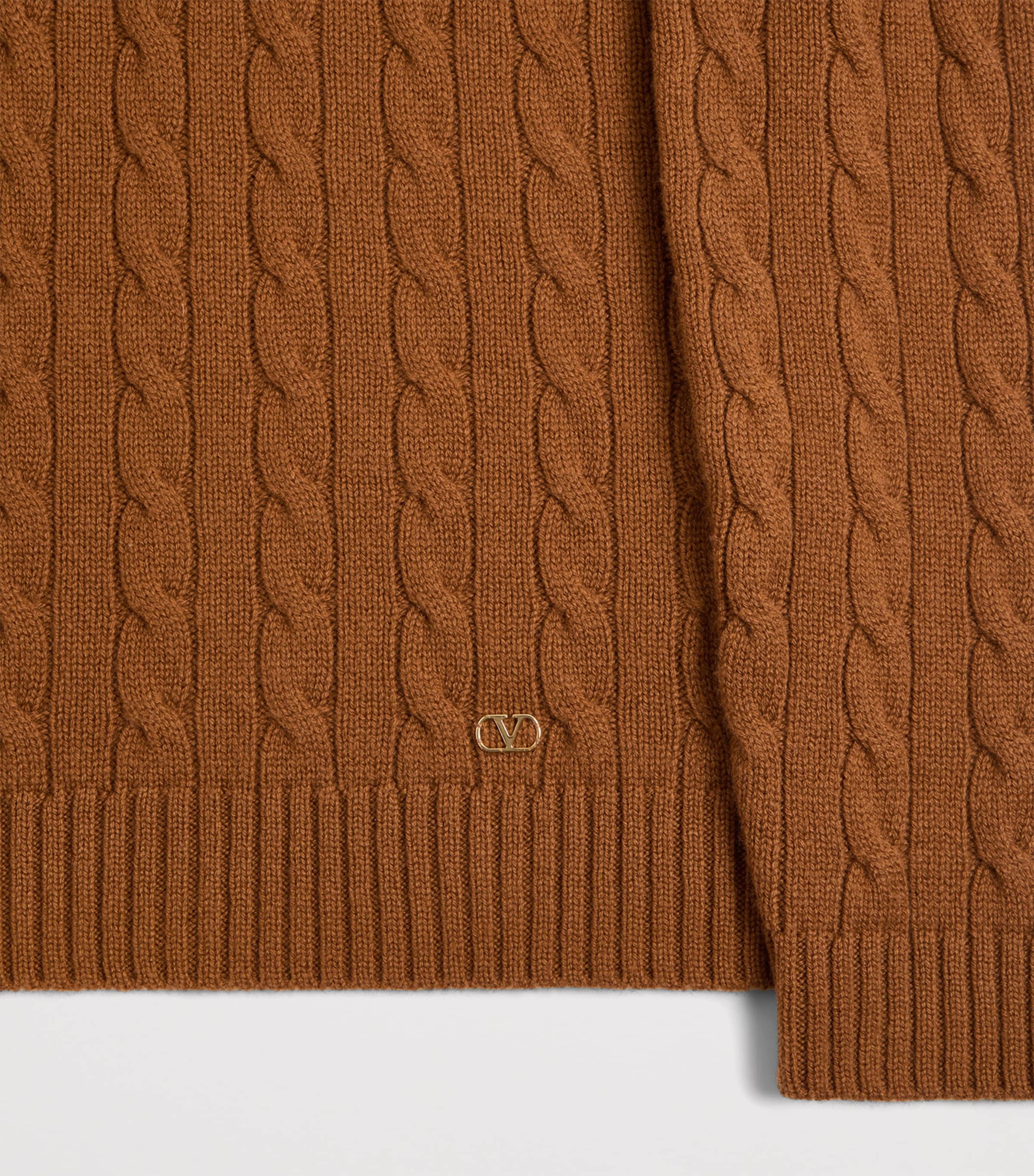 Valentino Womens Cashmere Cable-Knit Sweater Image 8