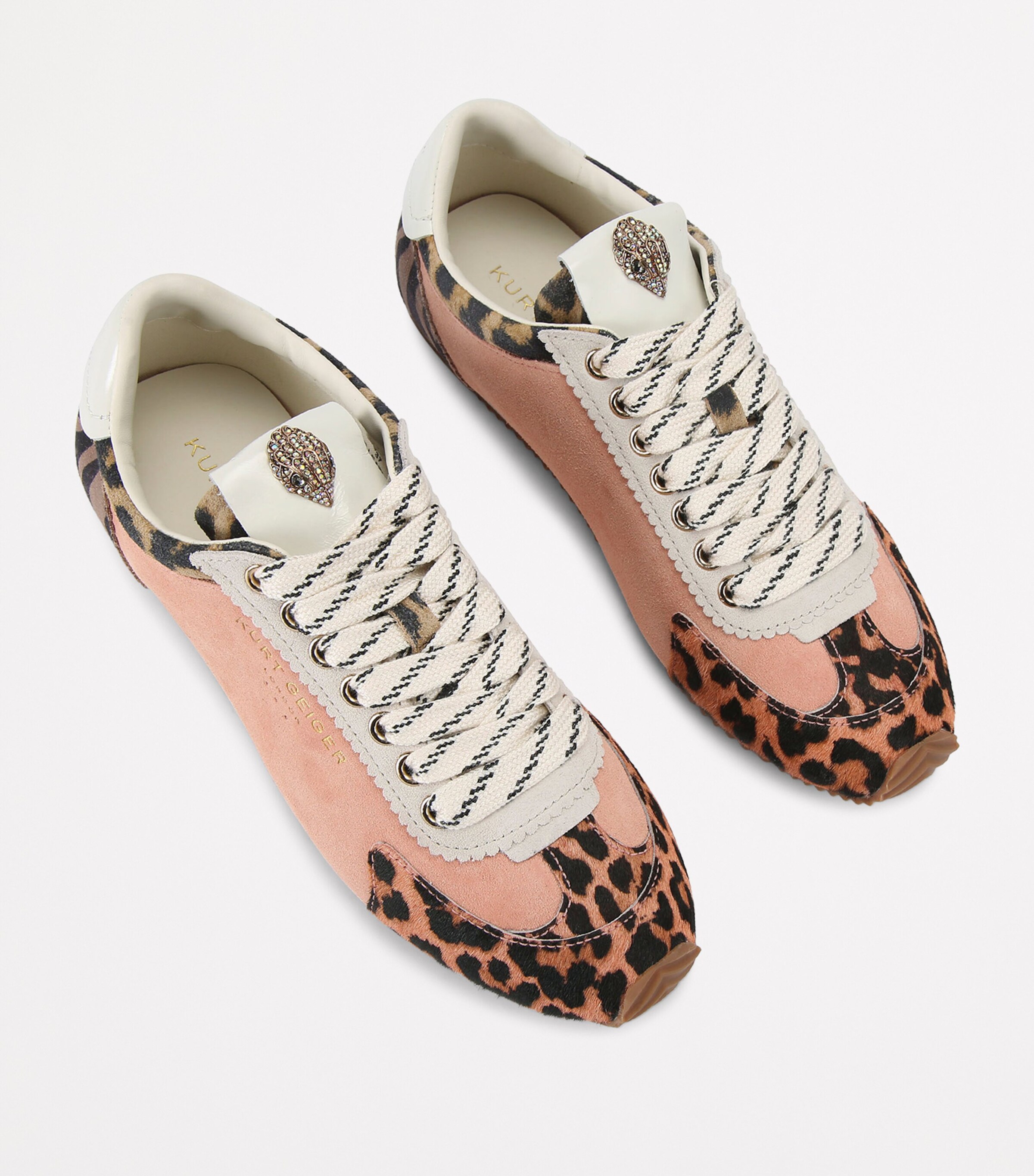 Kurt Geiger London Suede Islington Sneakers Peach Image 4