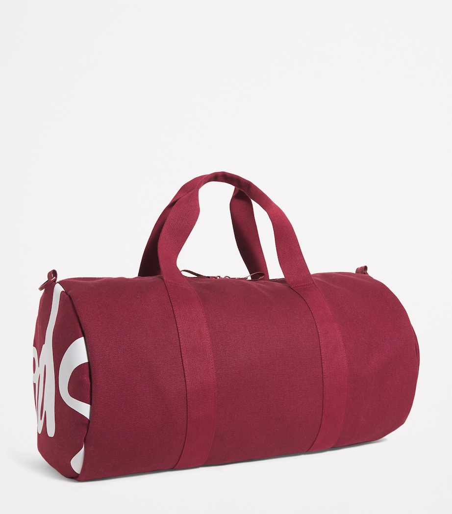 Cotton Logo Barrel Bag BERRY Image 3