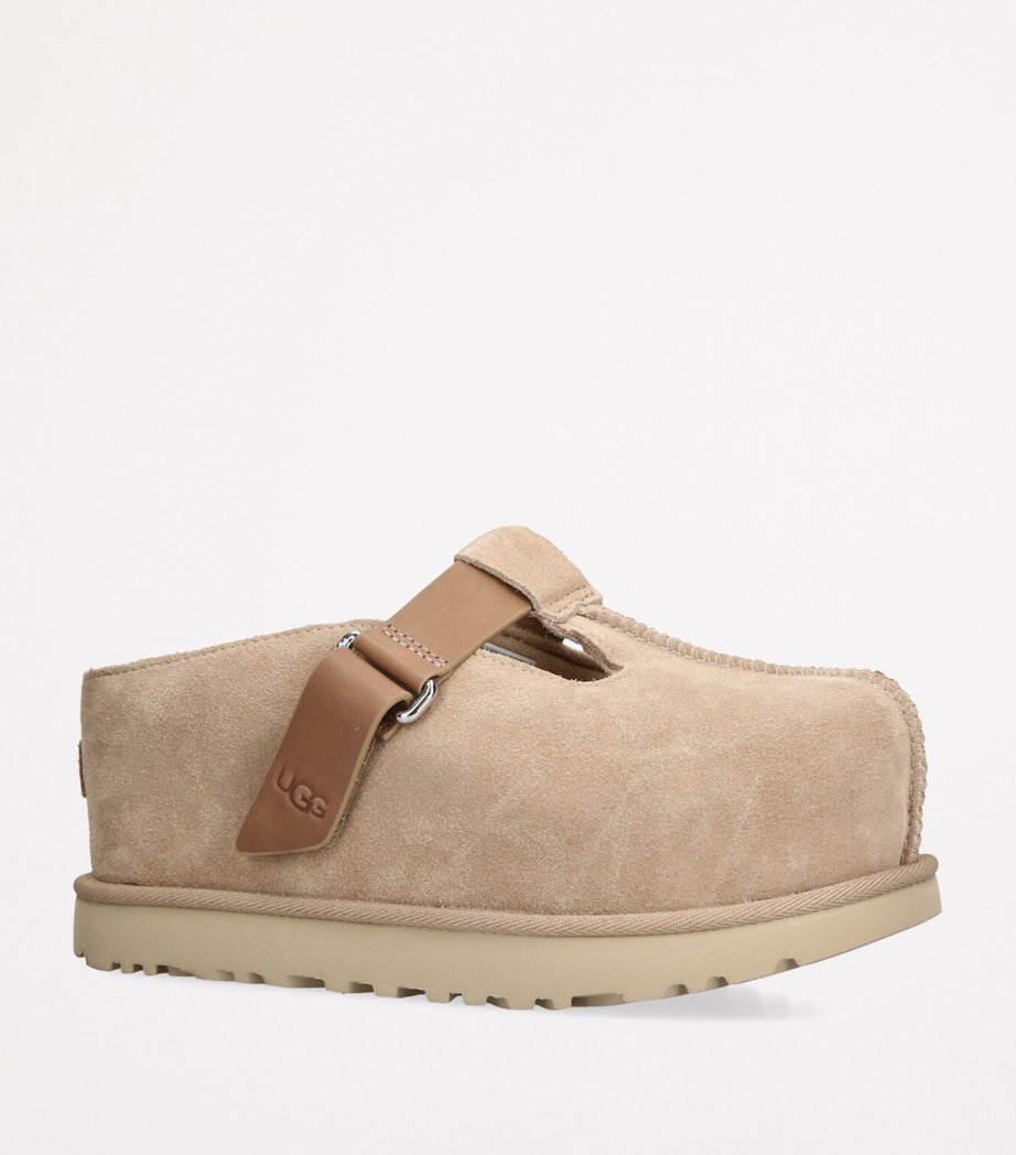 Suede Goldenstar Hi Clogs BEIGE Image 3