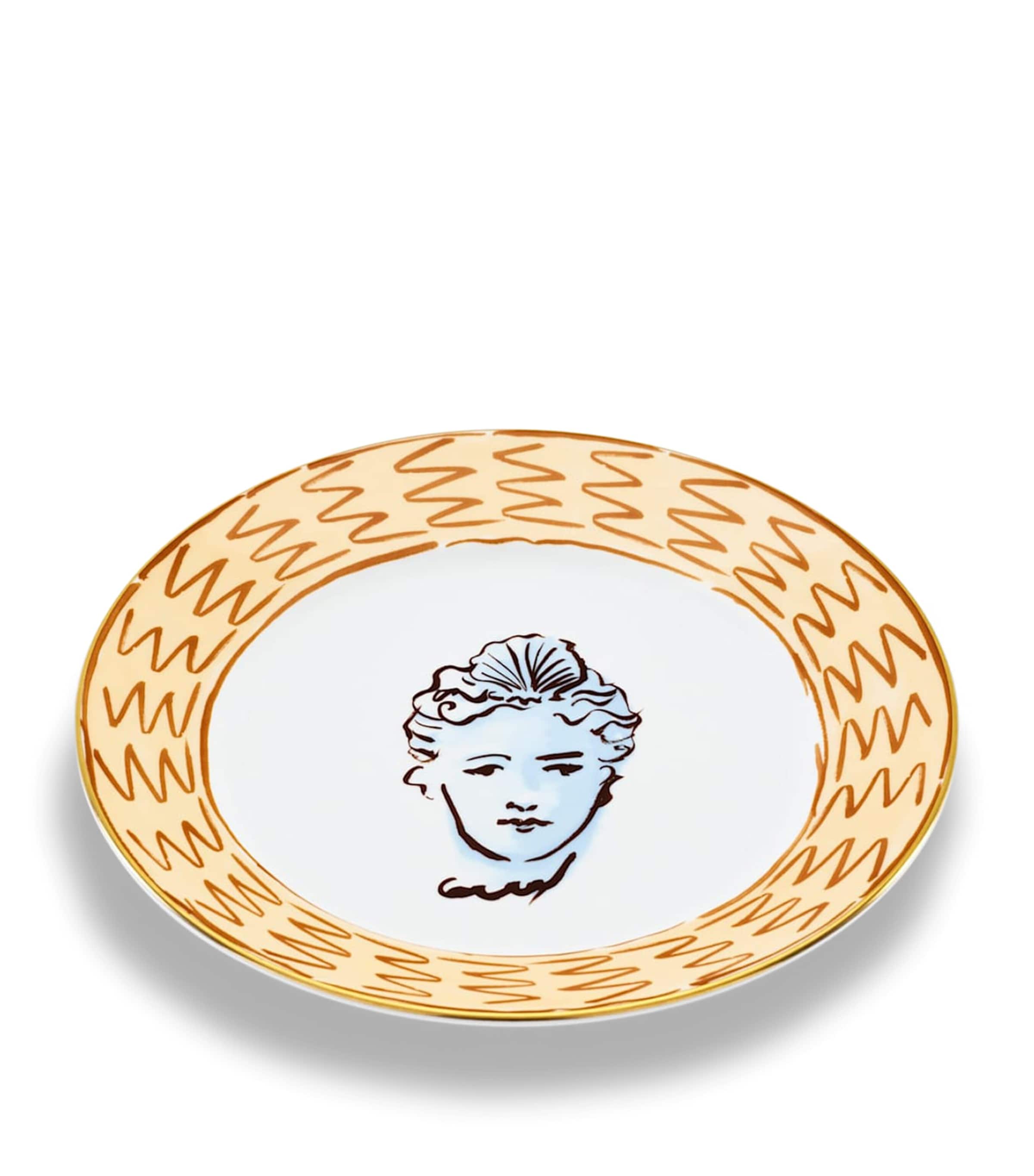 GINORI 1735 Porcelain Il Viaggio di Nettuno Plate (28cm) Image 4