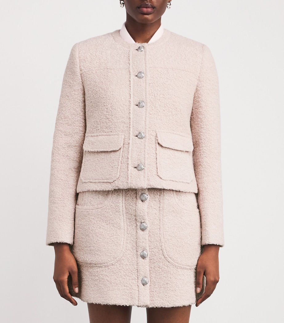 Alpaca-Cashmere Brushed Bouclé Lana Jacket BLUSH Image 3