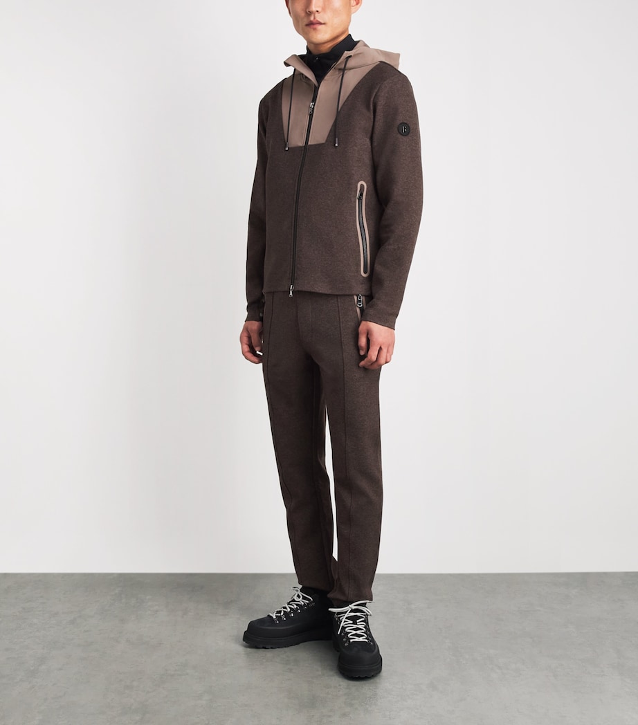 Bogner Mens Bryan Cuffed Sweatpants Fudge Image 2