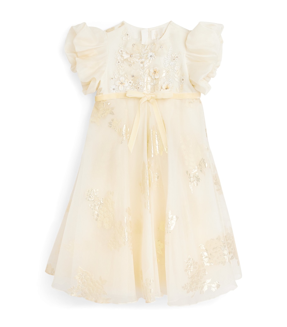 Silk-Blend Embellished Gemma Dress (2-14 Years) IVORY Image 1