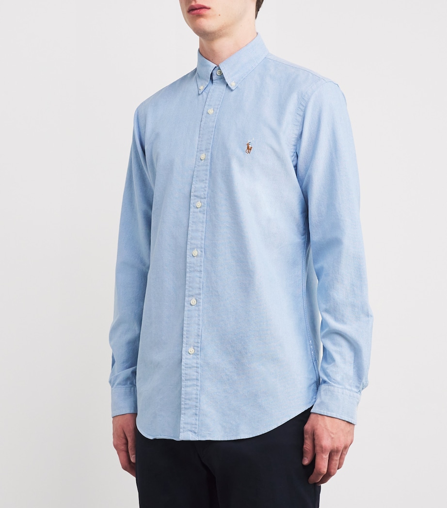 Custom Fit Oxford Shirt BLUE Image 3