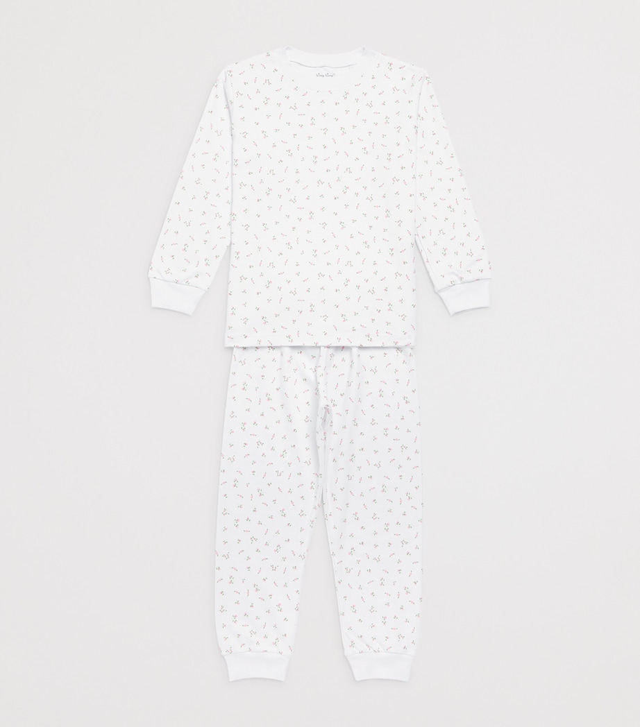 Kissy Kissy Pima Cotton Floral Pyjamas (8-10 Years) Roses Wh Image 3