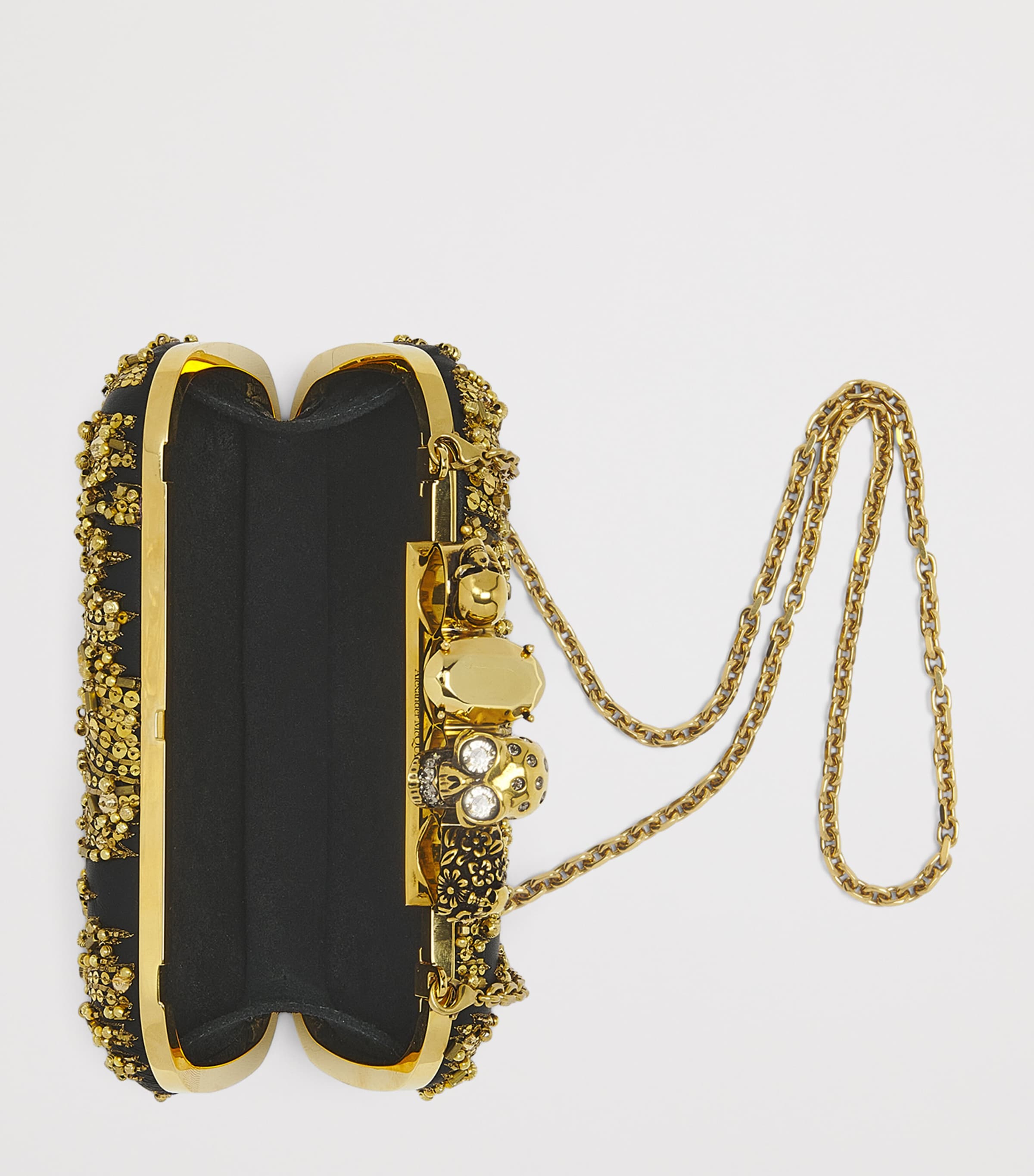 Embellished Skull Knuckle Clutch Bag 8500 Image 4