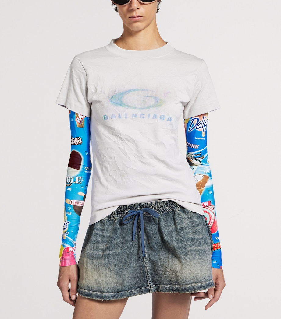 Double-Sleeved Logo T-Shirt 9059 Image 5