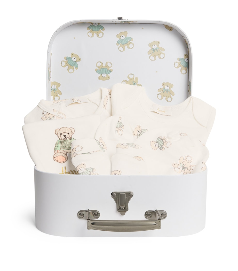 Harrods Ivory Henry Bear AllInOne Gift Set (018 Months) Harrods UK