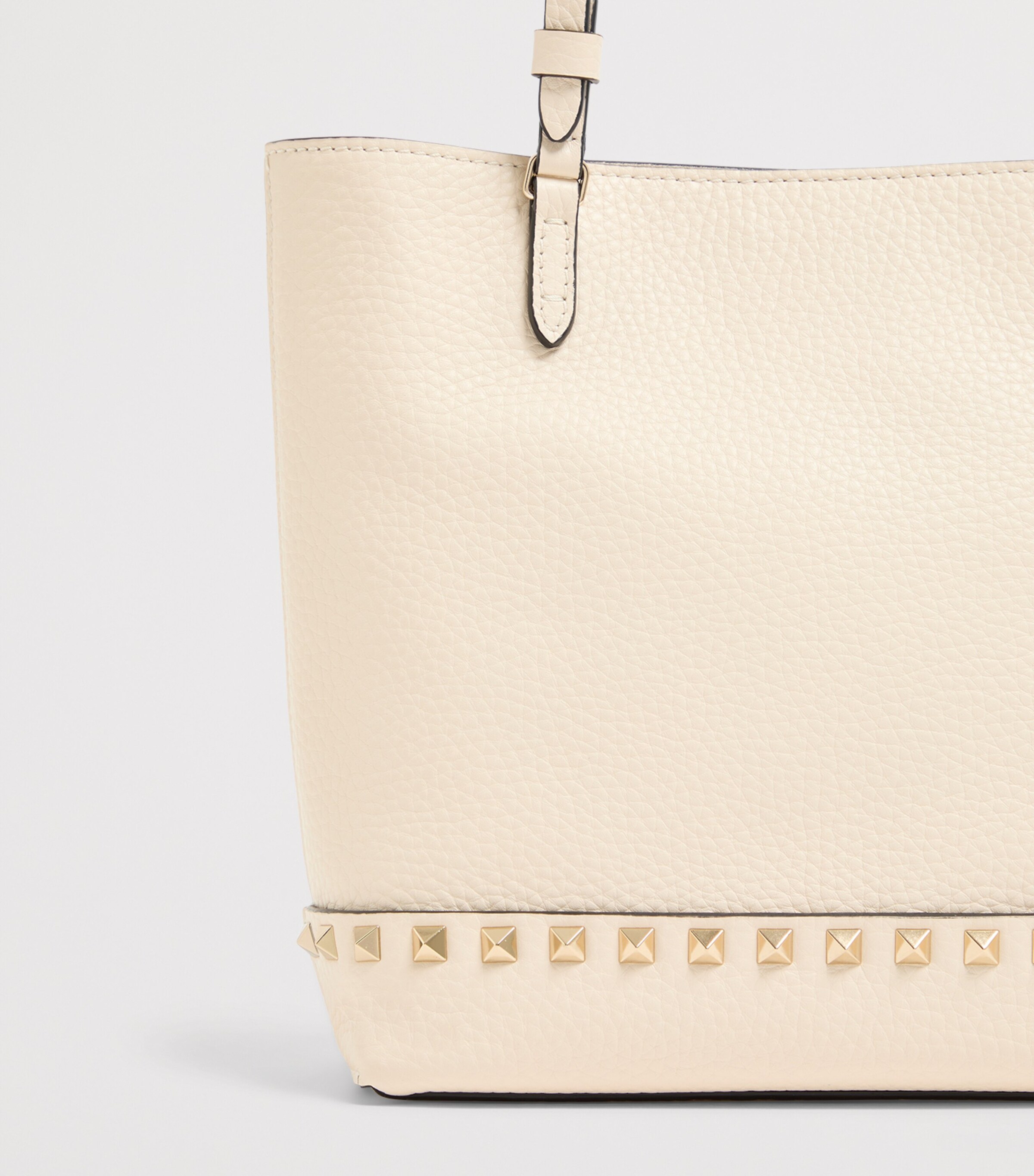 Valentino Garavani Leather Rockstud Tote Bag Image 7