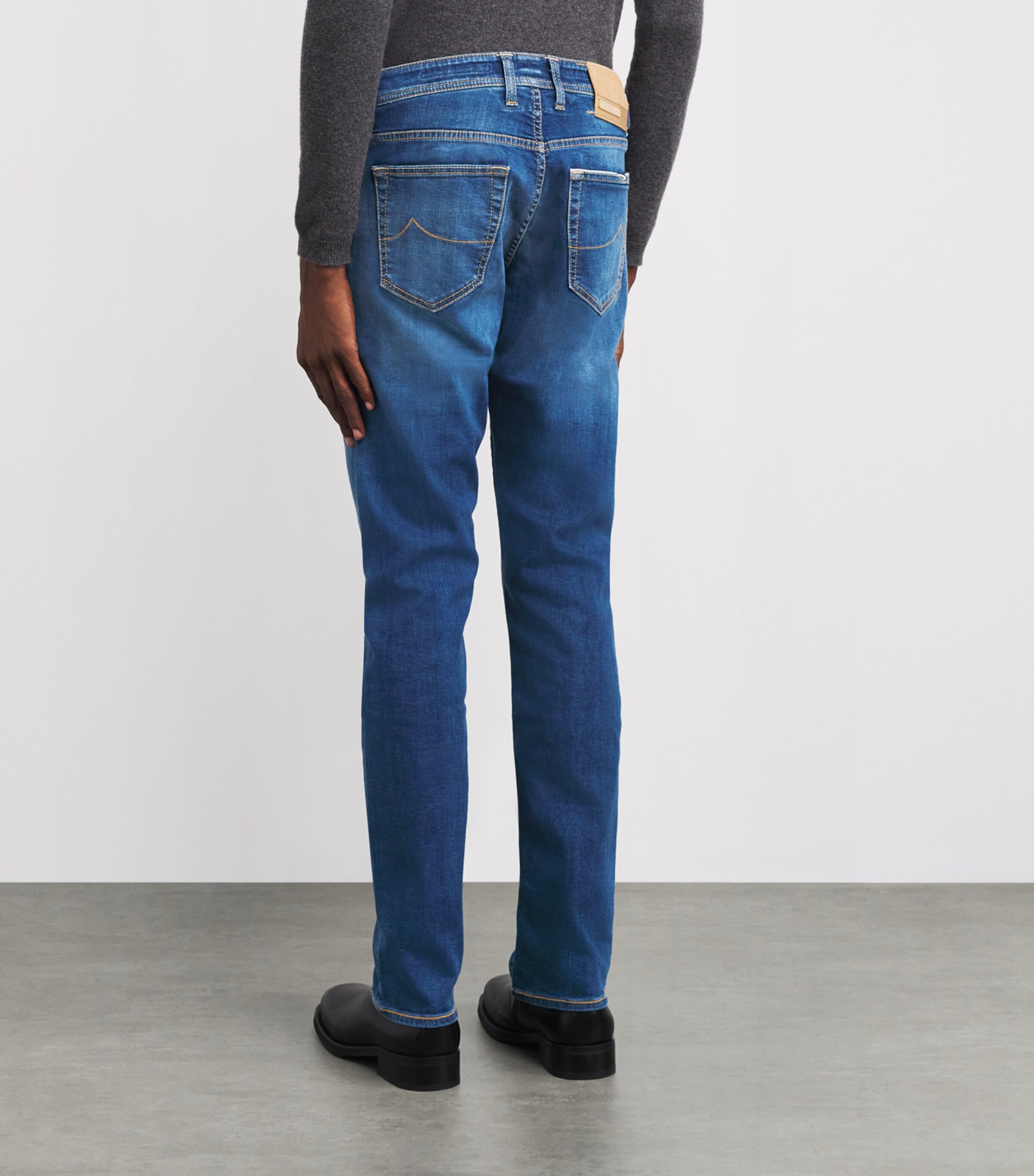 JACOB COHËN Mens Pony Hair-Patch Nick Slim Jeans Image 4