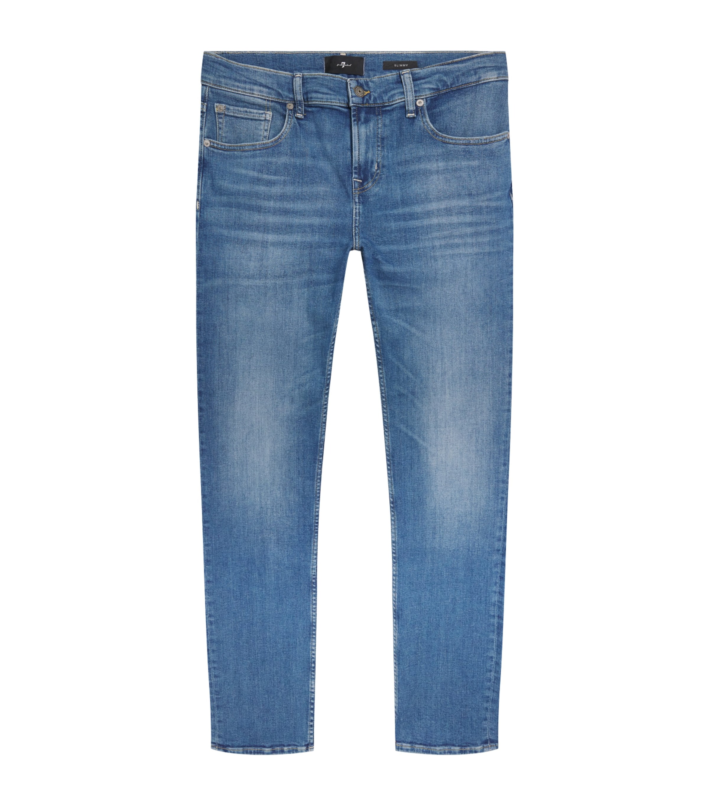 7 For All Mankind Mens Slimmy Jeans Light Blue Image 1