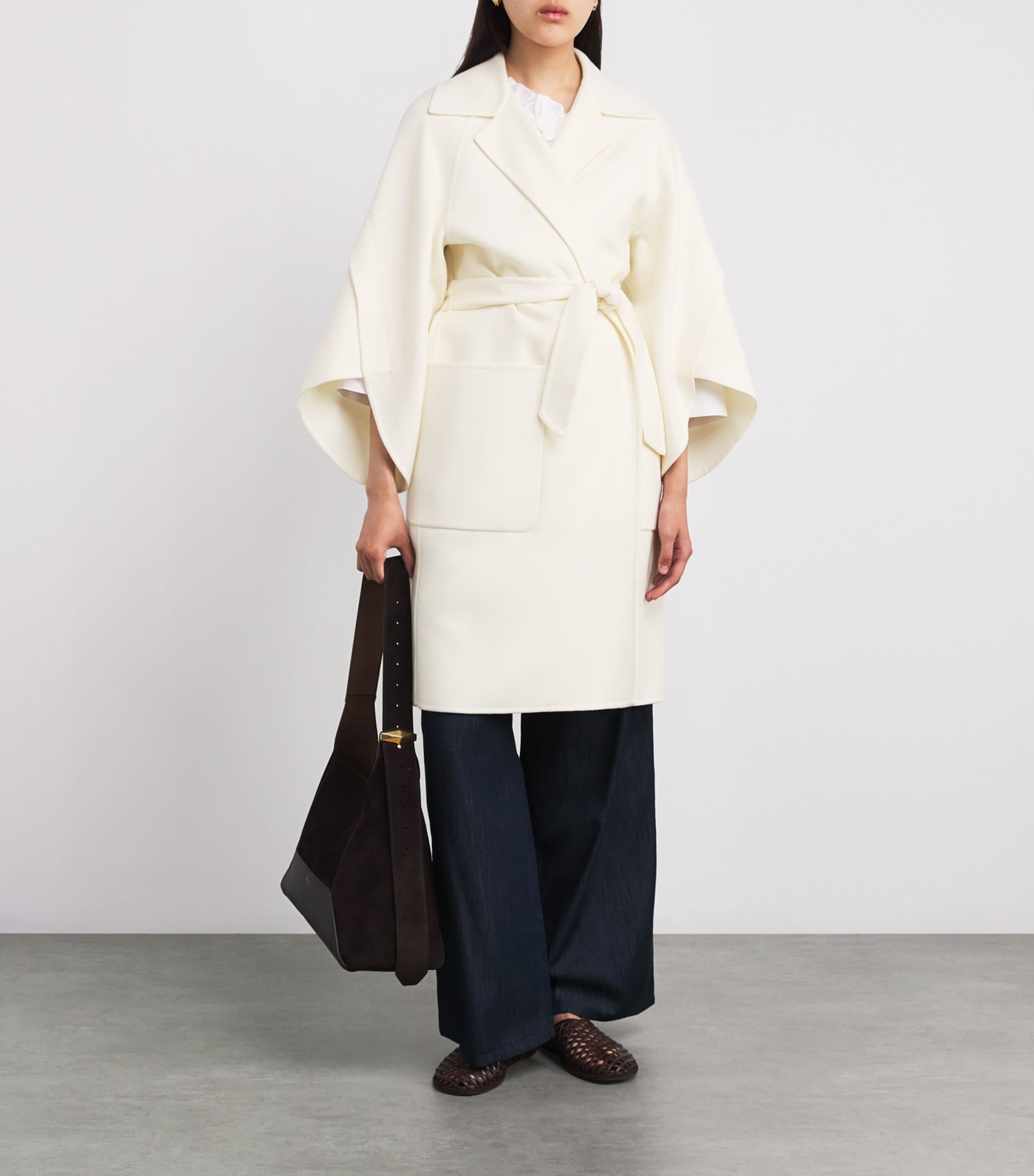 コート MAX MARA JENE WOOL AND CASHMERE WRAP COAT Max Mara Wool-Cashmere Wrap Coat | Harrods DK