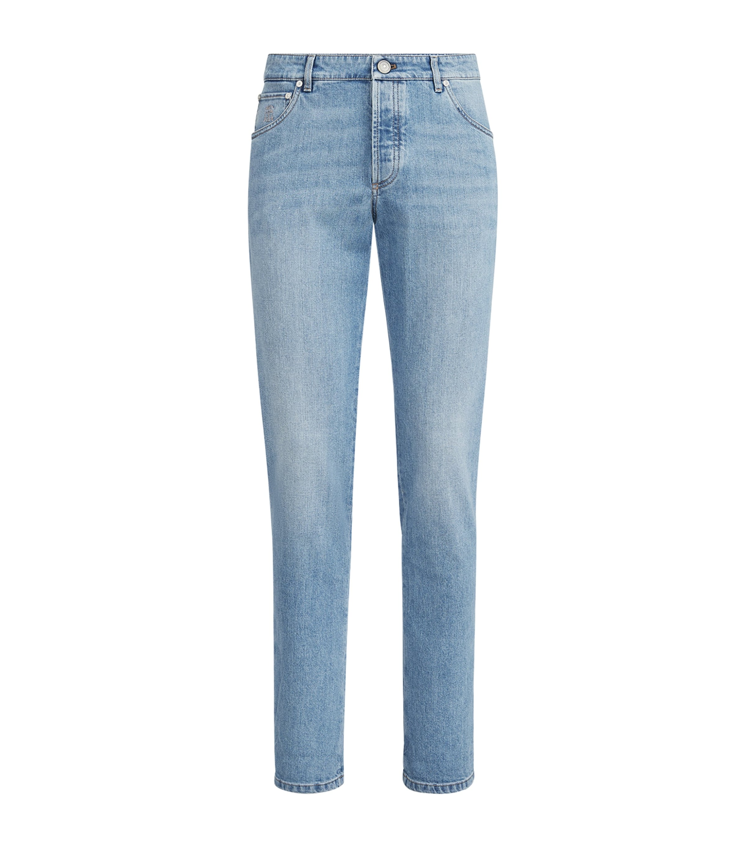 Brunello Cucinelli Mens Comfort Denim Straight Jeans Image 1