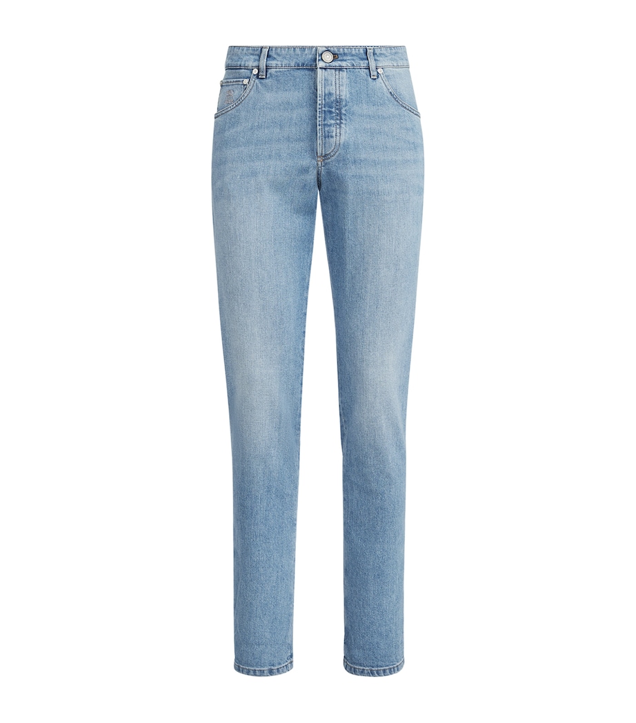 Brunello Cucinelli Mens Comfort Denim Straight Jeans Image 1