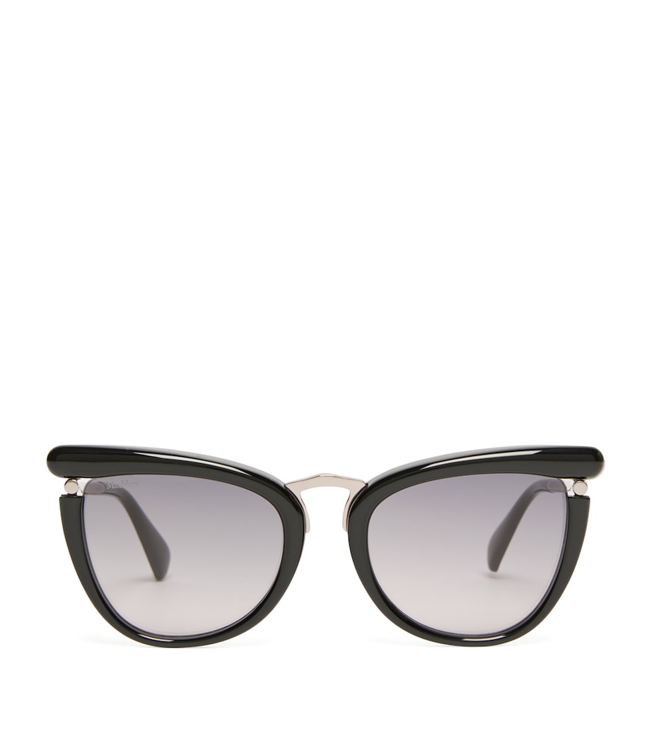 Max Mara Acetate Butterfly Sunglasses Black Image 1