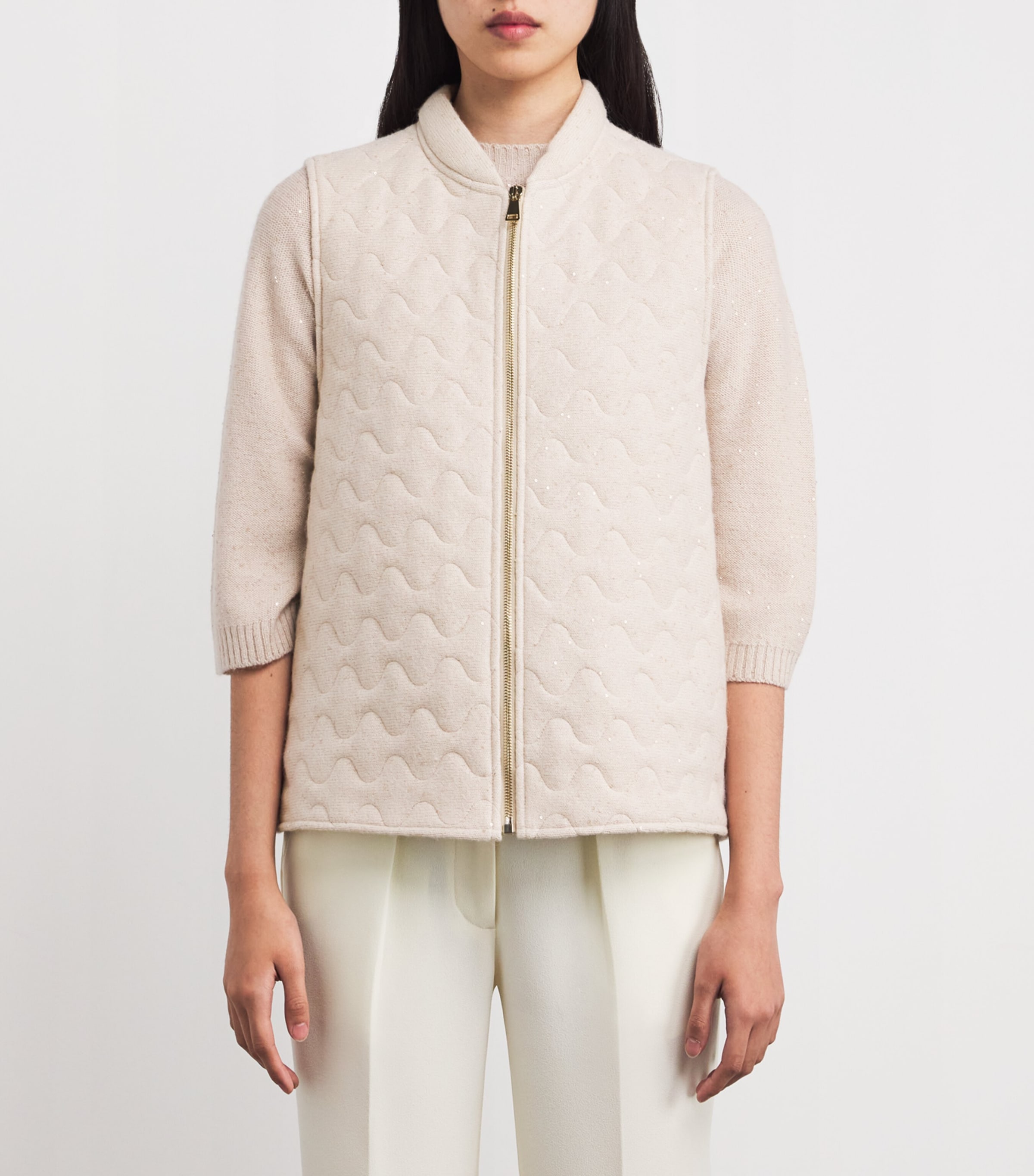 Wool-Silk-Cashmere Gilet 0158 CORDA Image 3