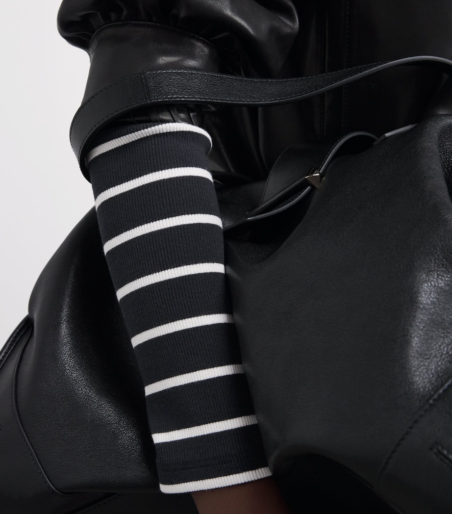 Stretch-Cotton Stripe Perfect Basic Top NAVY/SOFT WHITE Image 6